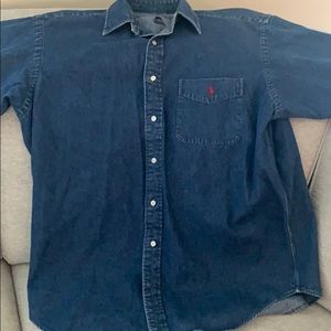 Ralph Lauren Large long sleeve denim button down